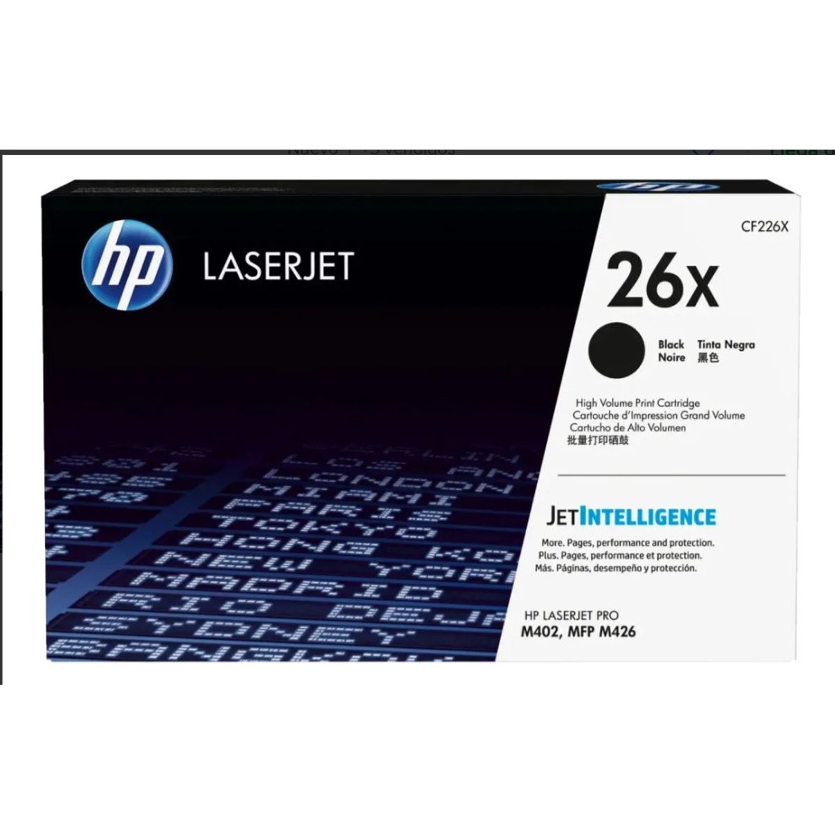 HP - Tóner HP 26X Negro Alto rendimiento Laserjet Original