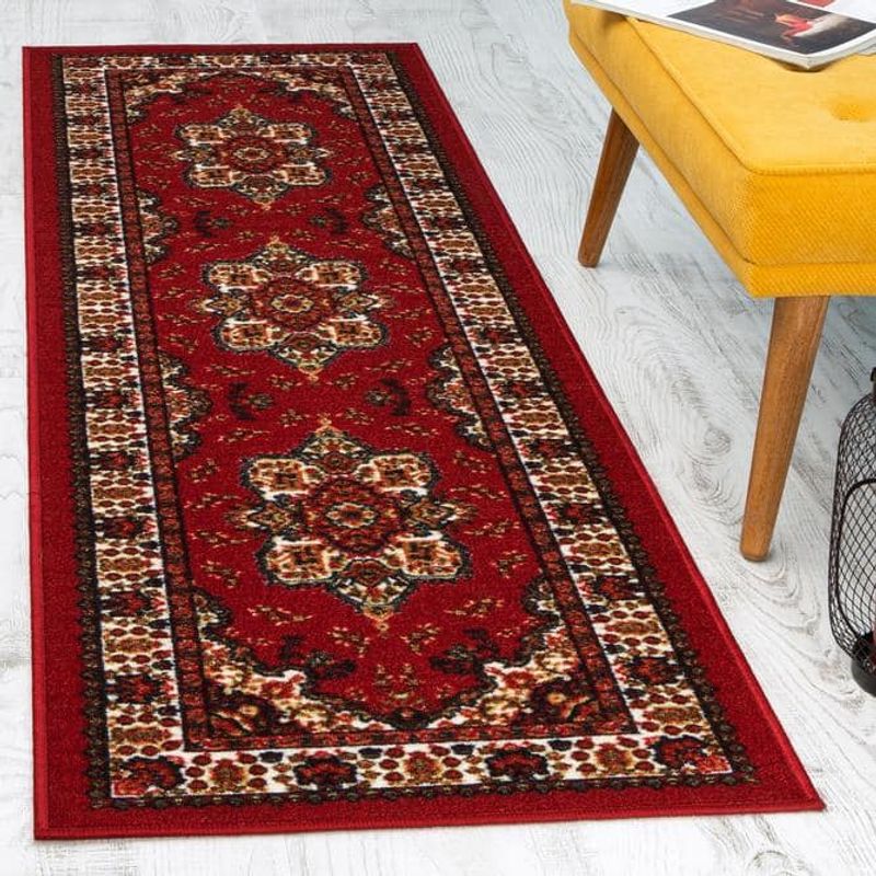 MROTTO - Alfombra Pasillo Con Goma 60 x 210 cm Rojo ALFODIA
