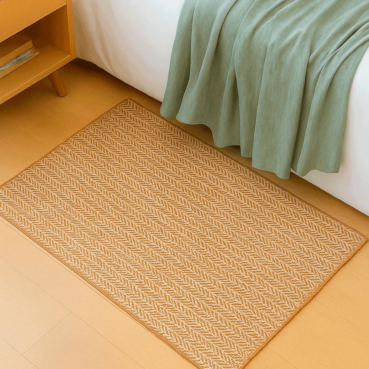 BAZHARS - BAJADA CAMA BAZHARS 80X120 CM 100% PET RECICLADO AM ARLO HONEY