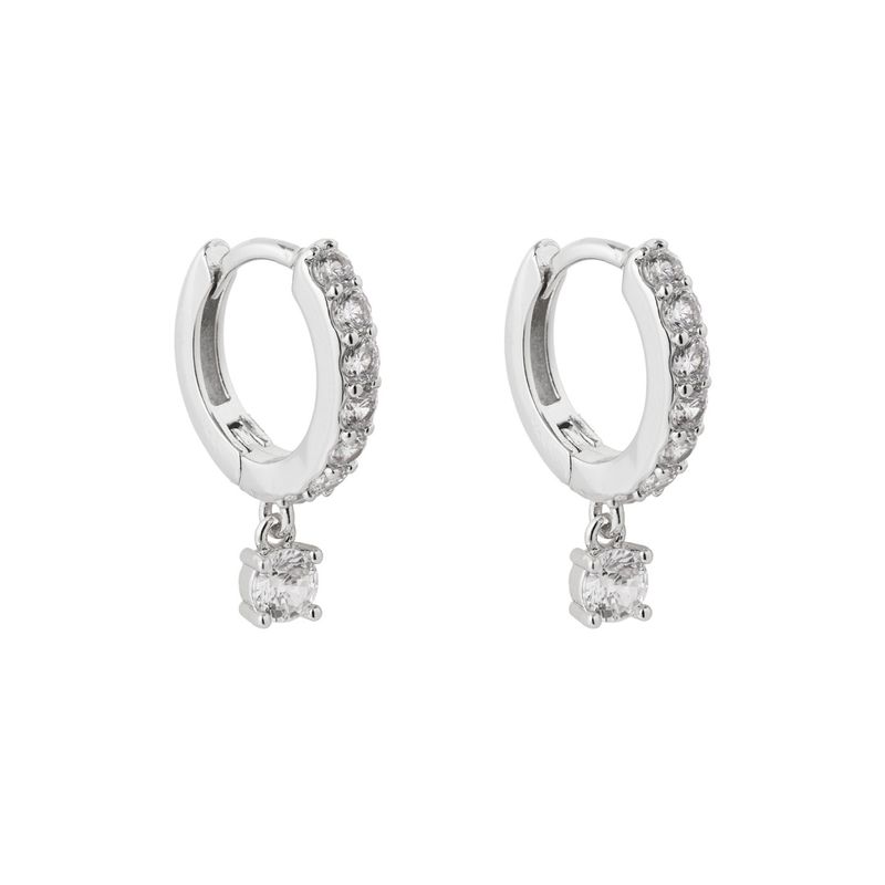 BOAZ JOYAS - ARGOLLAS CIRA BAÑADAS EN ORO BLANCO