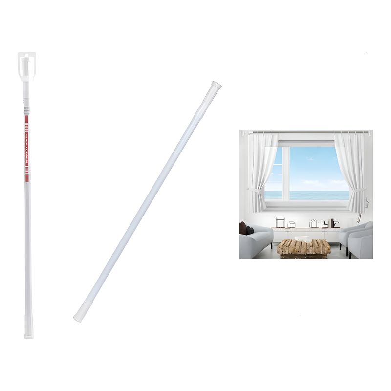 GENERICO - Barra Extensible Blanca 70 - 120 Cm