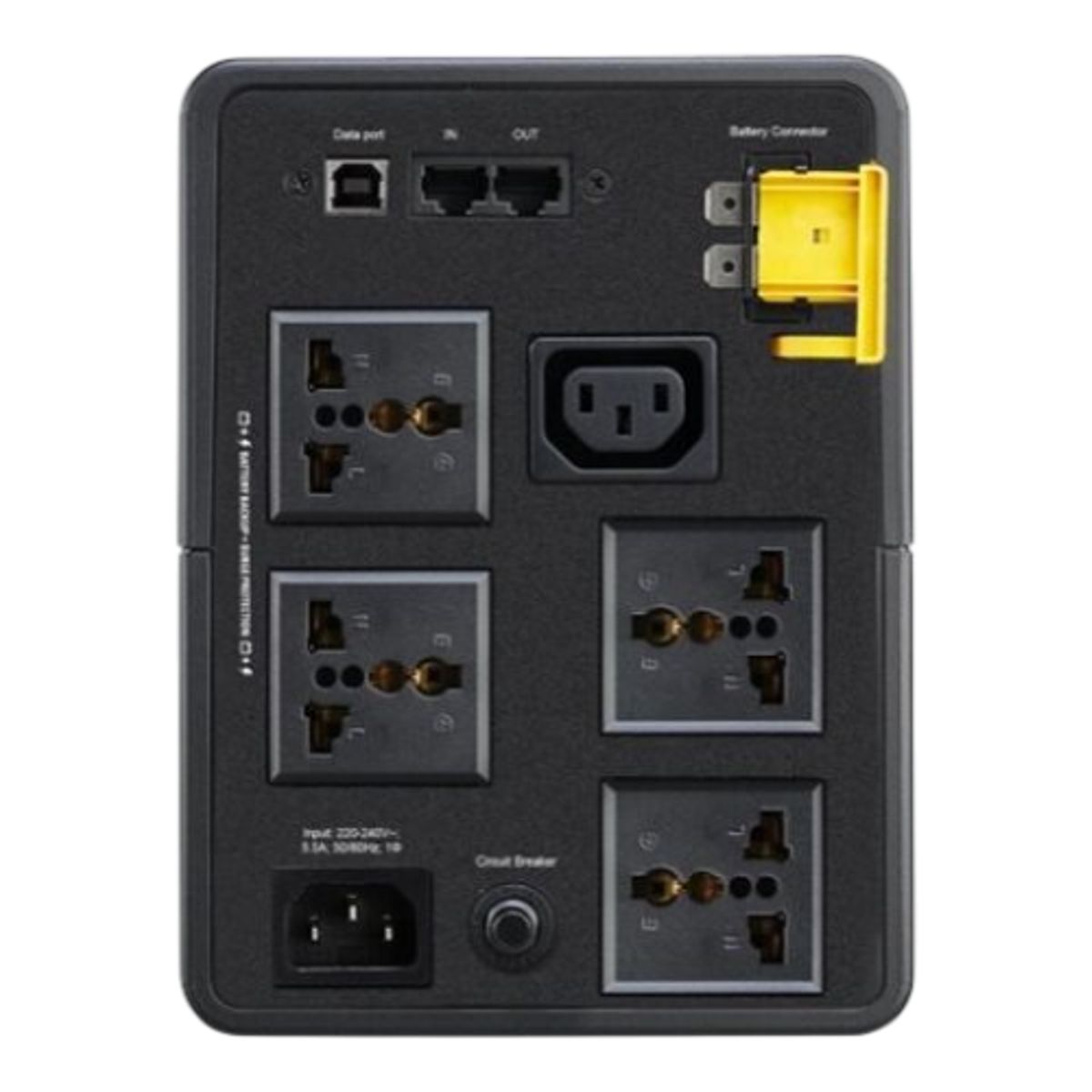 APC - APC BX1200MI-MS Back-UPS, 1200VA, 230V, AVR, 4 tomas universales y 1 IEC, Máxima potencia 650W