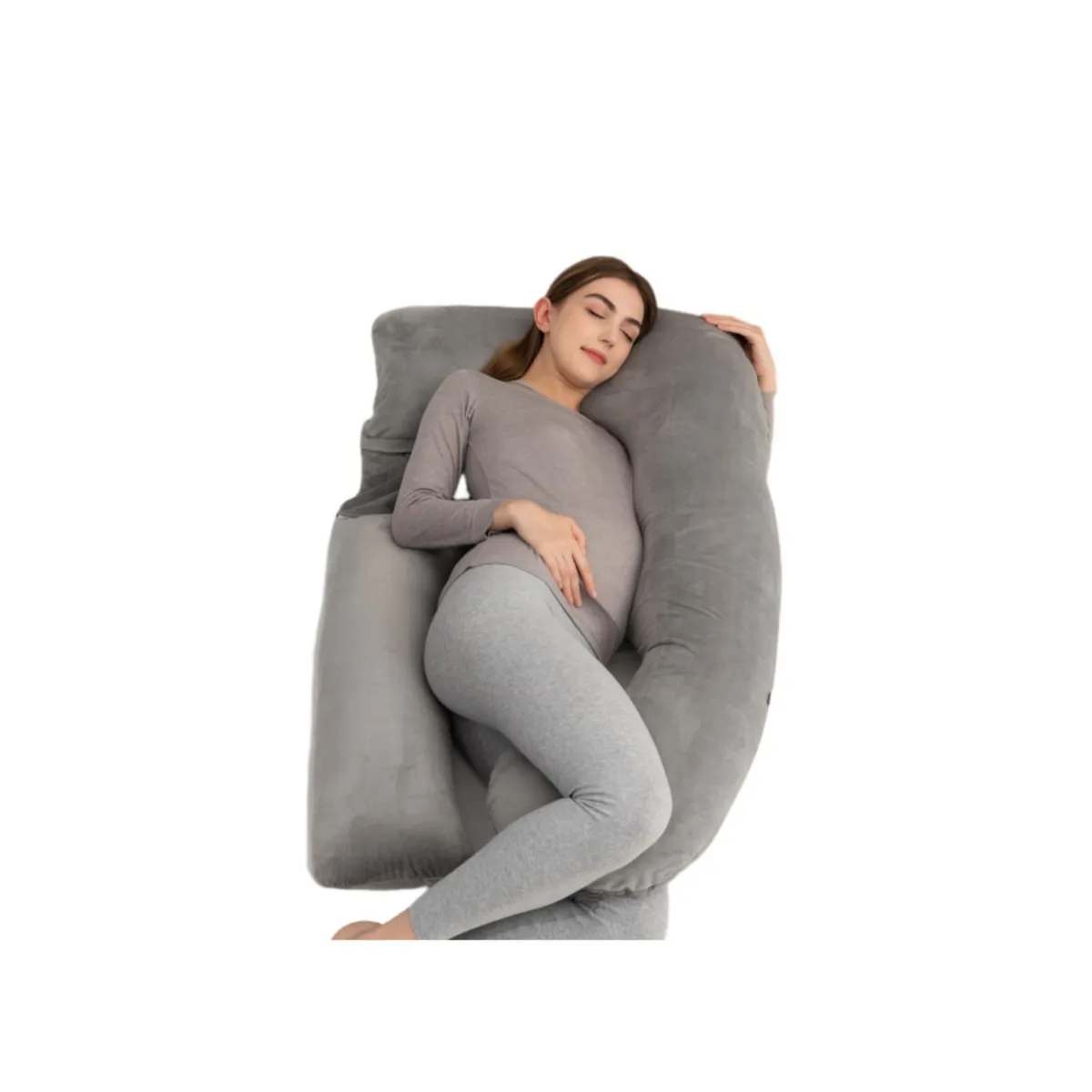 BABYLUNA - Almohada Maternal Con Funda Extra Suave Lavable Desmontable