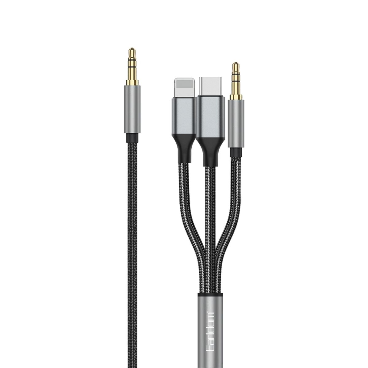 GENERICO - Cable Auxiliar 3 en 1 120cm  AUX72