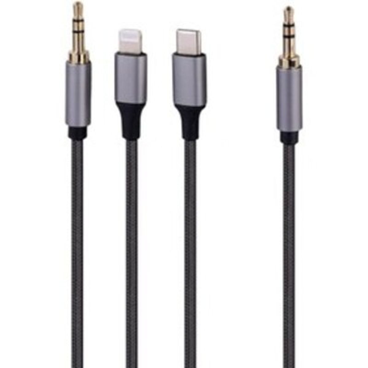 GENERICO - Cable Auxiliar 3 en 1 120cm  AUX72