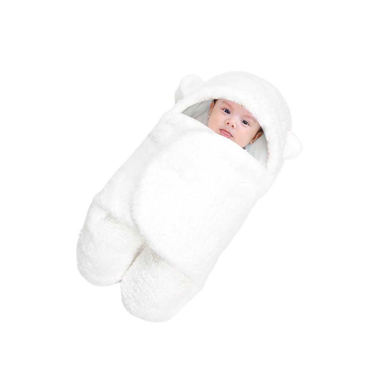 Saco Manta Envoltura De Dormir Bebe 0 a 3 Meses Blanco, marca BABYLUNA - Foto Principal