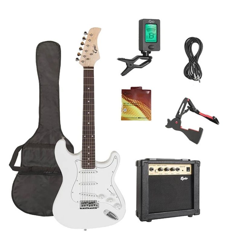 EPIC - ack Guitarra Eléctrica PRO con Amplificador 10W Epic