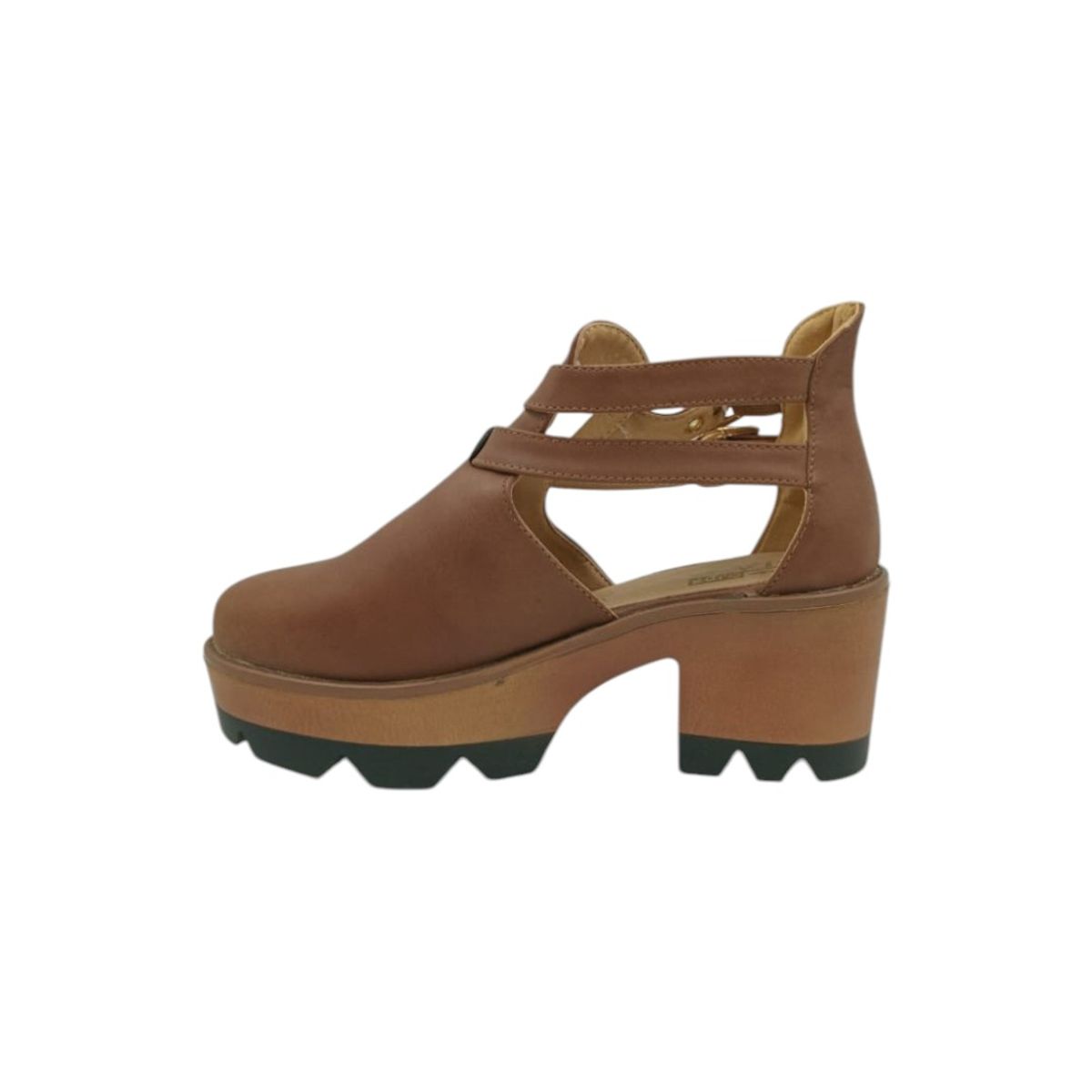 HERIEL - Zapato Café Plataforma Mujer