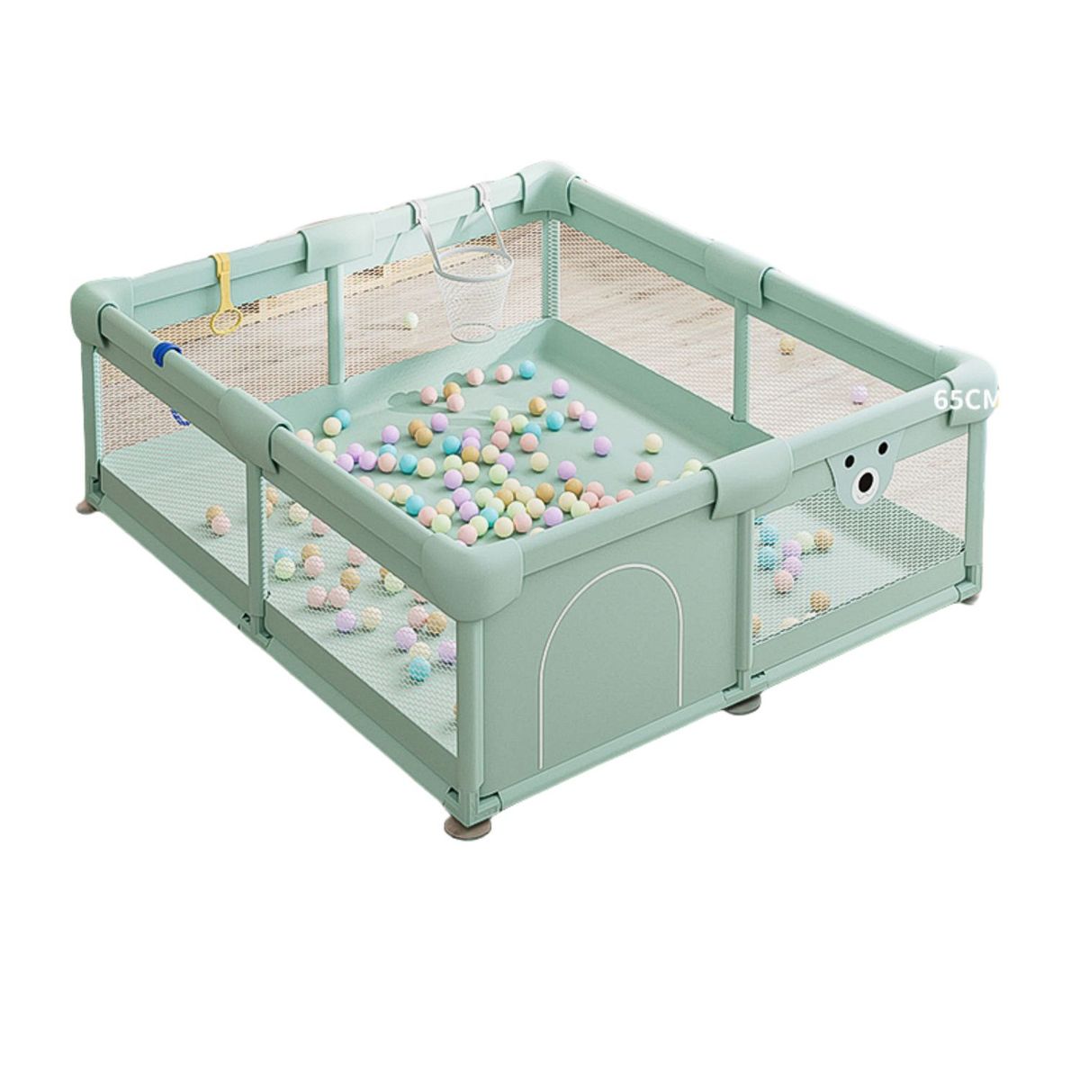 BABYLUNA - Centro De Juegos Corral Gimnasio Bebés Con Aro Y Agarraderas