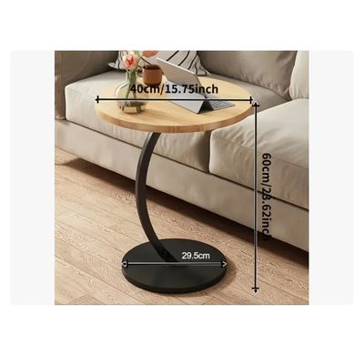 Imagen 2 del producto Mesa Estante Redonda Auxiliar Mesa Centro Madera