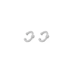 BOAZ JOYAS - EARCUFFS CALI BAÑADO EN ORO BLANCO