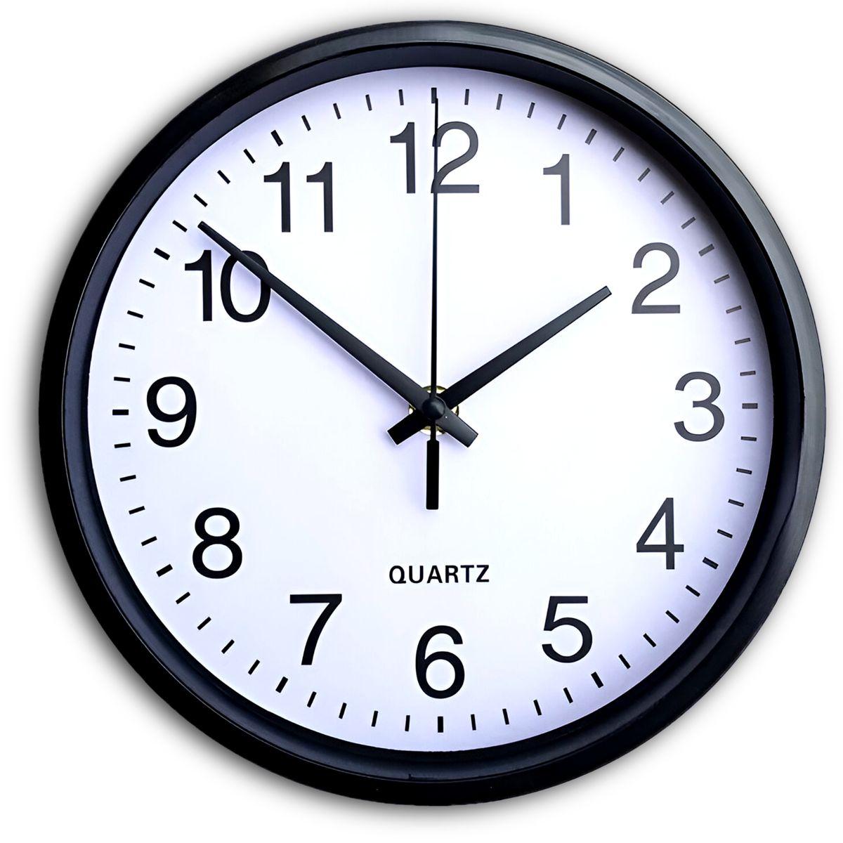 OEM - Reloj de Pared Análogo XXL Circular 40CM QUARTZ Números Grandes