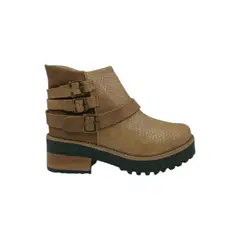 HERIEL - Botín Camel Plataforma Mujer