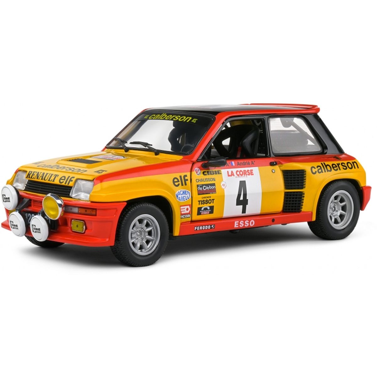GENERICO - SOLIDO 1801314 1-18 RENAULT 5 TURBO YELLOW 4 RAGNOTTI