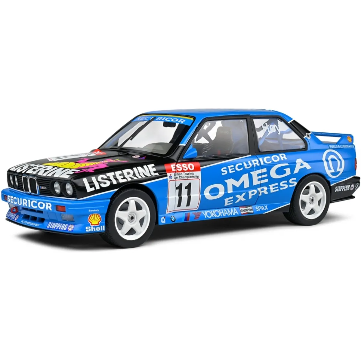 GENERICO - SOLIDO 1801522 1-18 BMW E30 M3 BLUE 1 W HOY BTCC 1991
