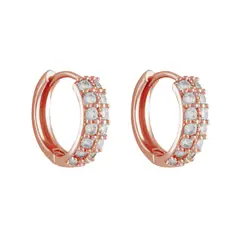 BOAZ JOYAS - ARGOLLAS JANA BAÑADAS EN ORO ROSADO