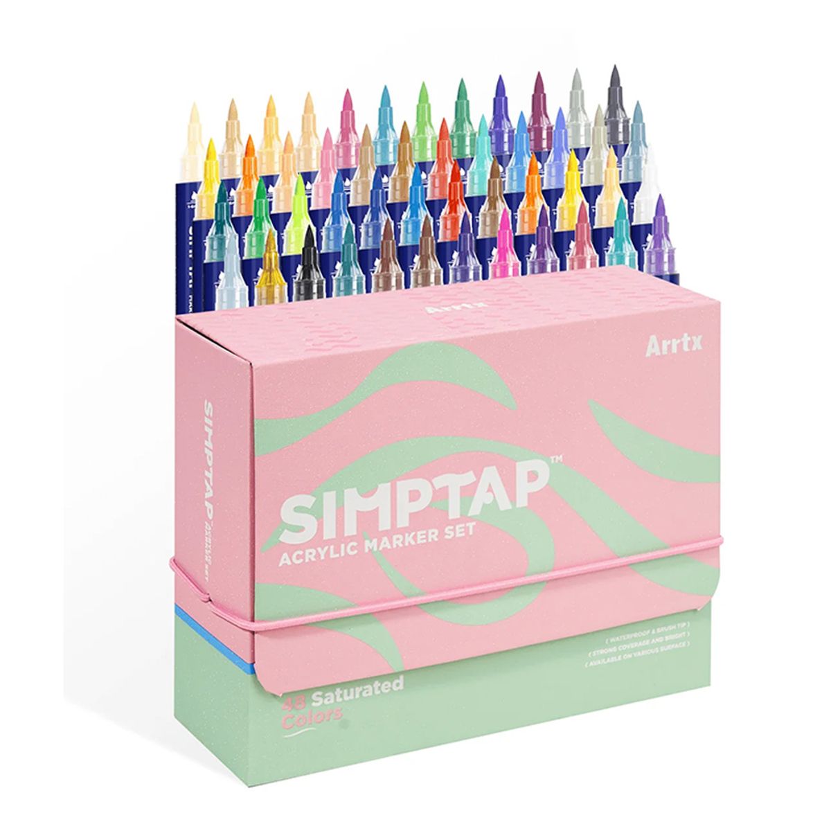 ARRTX - Arrtx Marcadores Acrílicos de Acción 48 colores punta pincel