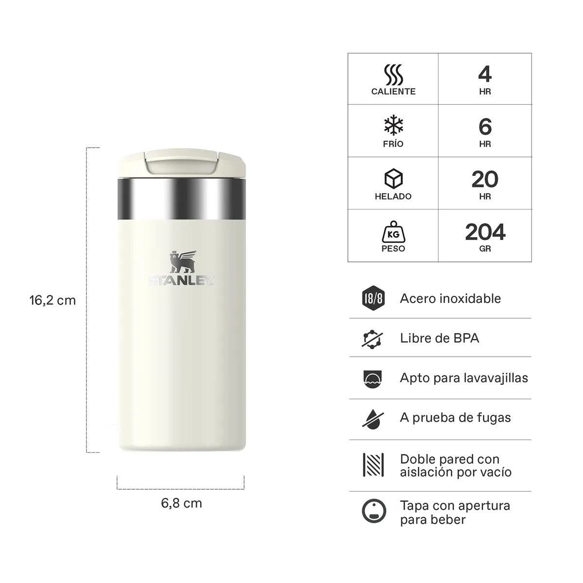 STANLEY - Botella Térmica Stanley Aerolight Cream Gloss - 354 ml