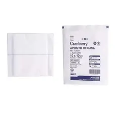 CRANBERRY - Aposito De Gasa + Algodon No Tejida 10 X 10 Cm Bolsa X 10 Un
