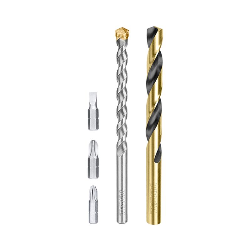 TOTAL TOOLS - Set 19 piezas Brocas y puntas para Taladro  Total