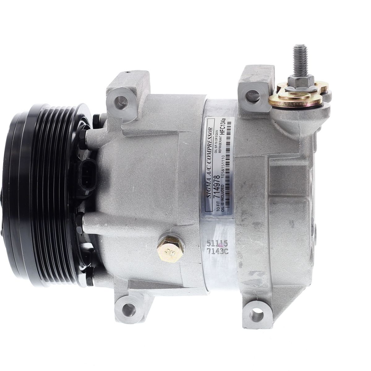 AMERICAN AIR - Compresor de Ac V5 6PK 12V 133MM M Directo para Aveo AM