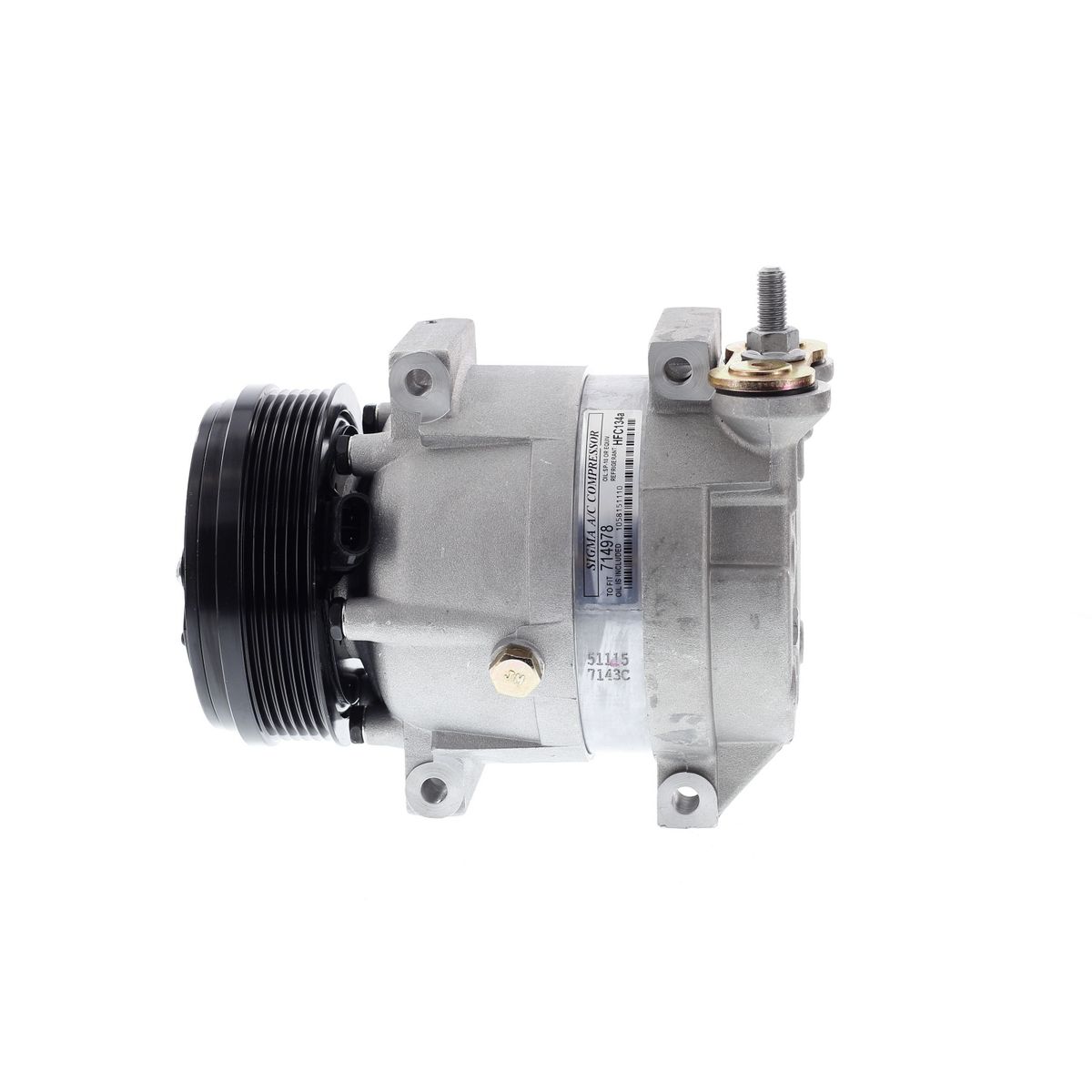 AMERICAN AIR - Compresor de Ac V5 6PK 12V 133MM M Directo para Aveo AM