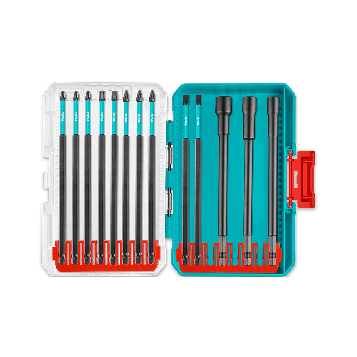 TOTAL TOOLS - Set 13 piezas Puntas de Destornillador de Impacto Total