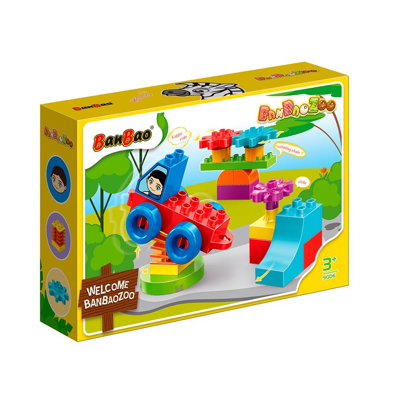 BANBAO - Set de Bloques de Construcción Zoo Playground BanBao