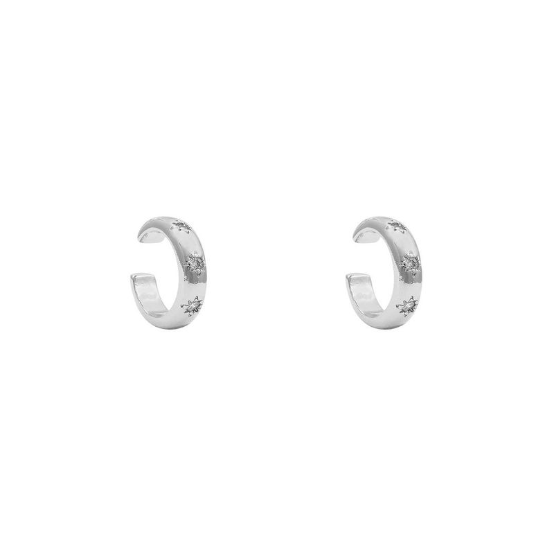 BOAZ JOYAS - EARCUFFS MIM BAÑADOS EN ORO BLANCO
