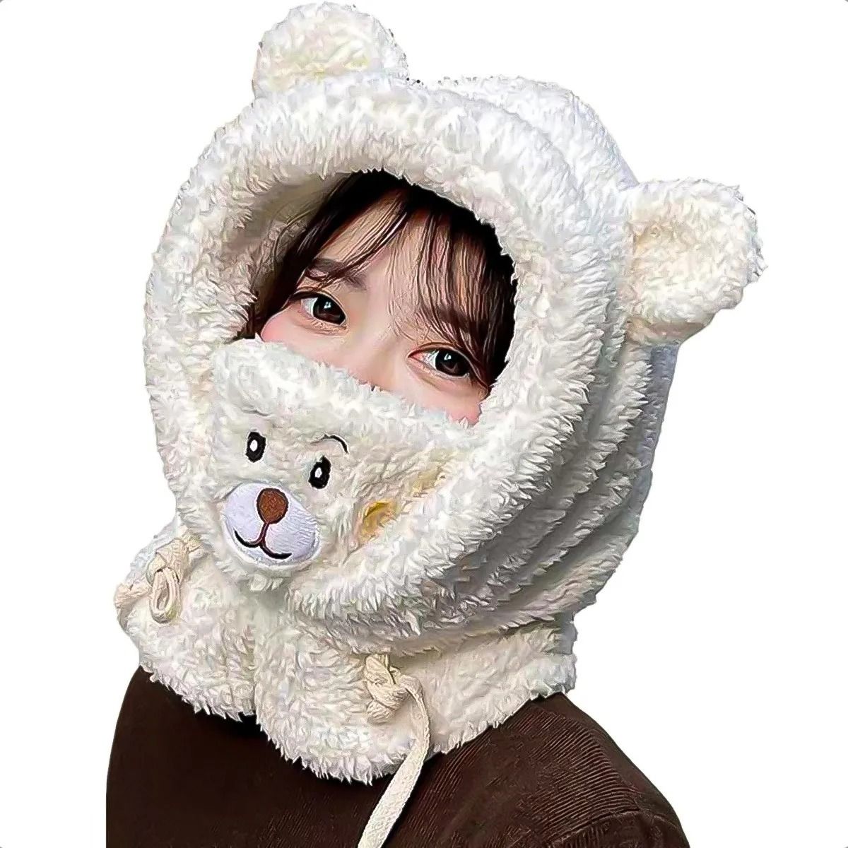 ARCA SHOPPING - Gorro Invierno Gorro De Lana Gorro Oso Gorro Chiporro Cuello