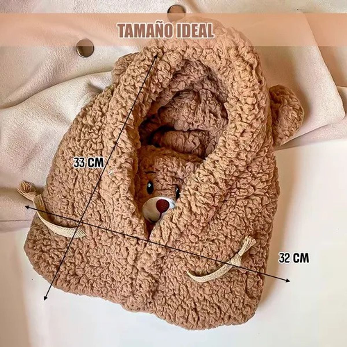 ARCA SHOPPING - Gorro Invierno Gorro De Lana Gorro Oso Gorro Chiporro Cuello