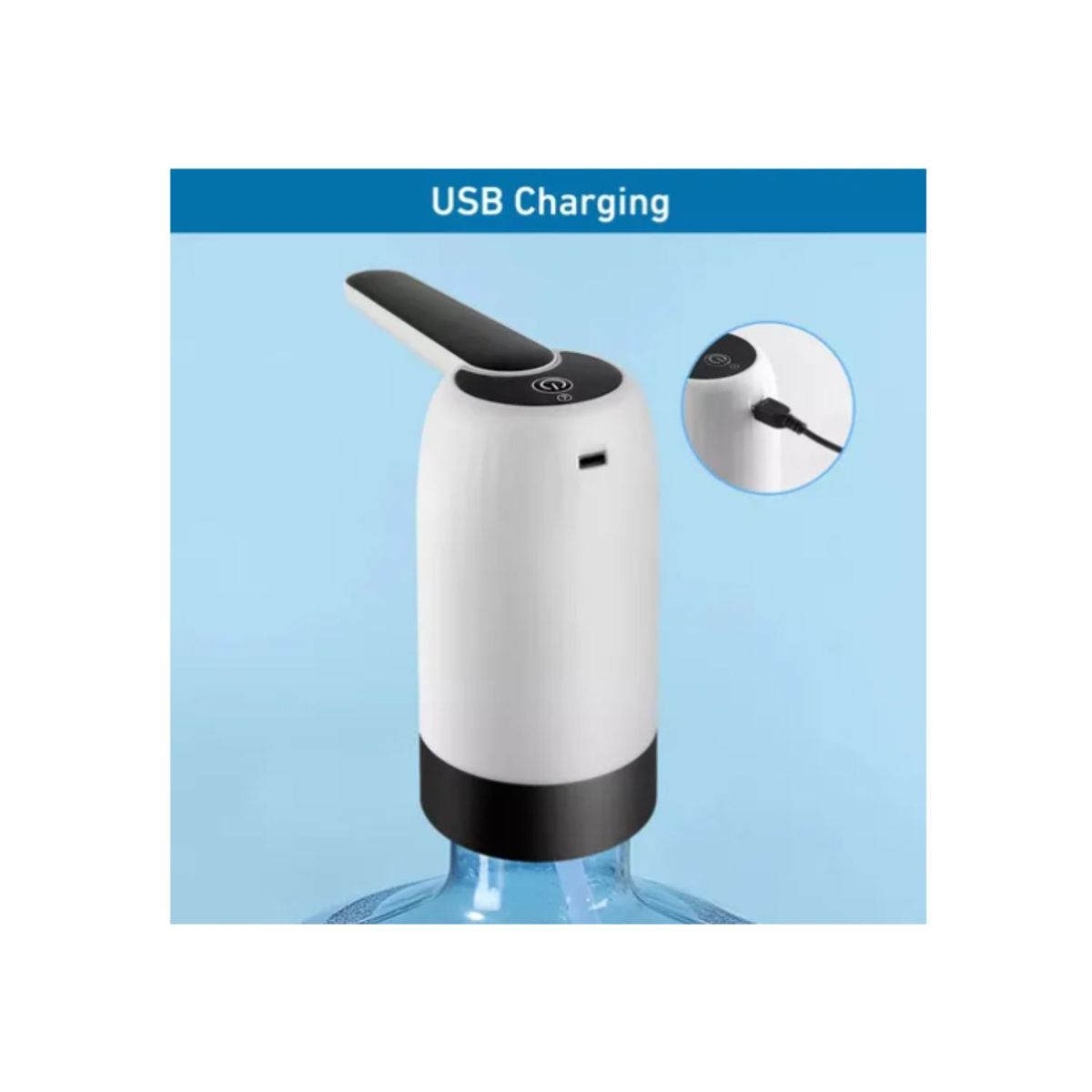 GENERICO - Bomba Dispensador De Agua Portátil Universal Recargable