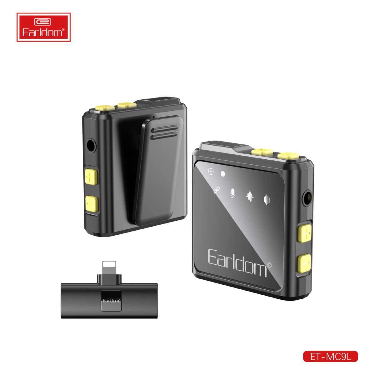 GENERICO - Doble Micrófono Inalámbrico Conexión Lighting MC9L