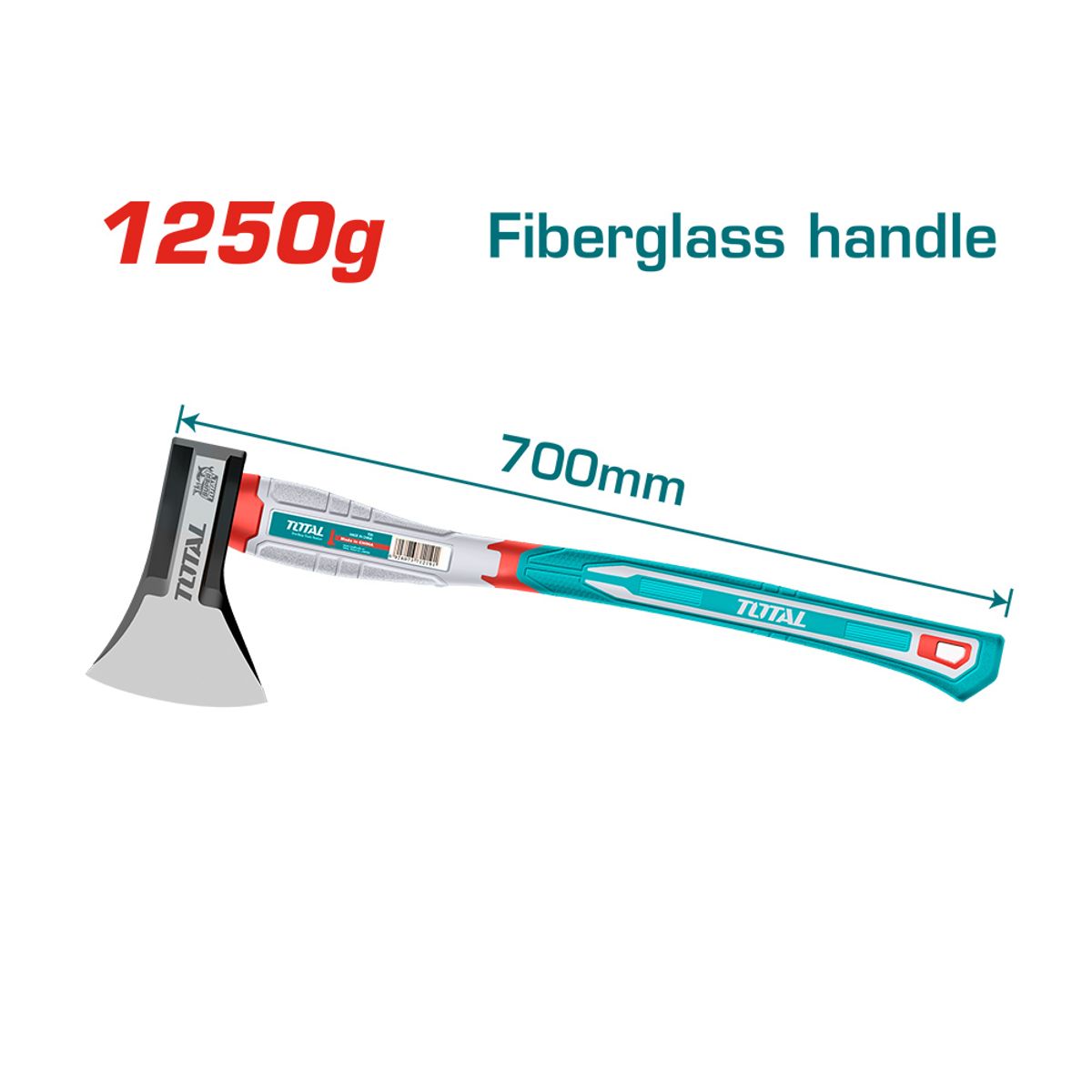 TOTAL TOOLS - Hacha Mango Fibra 1250g Total