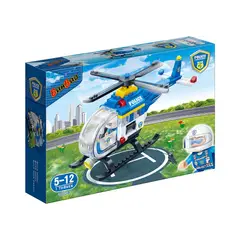 BANBAO - Set de Bloques Helicoptero Policía 122 Piezas