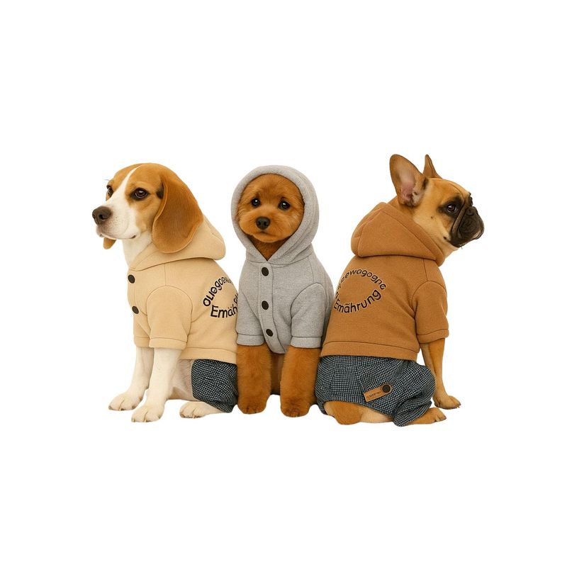 GENERICO - Ropa para mascota poleron polar Talla L 30x18 CM - Gris