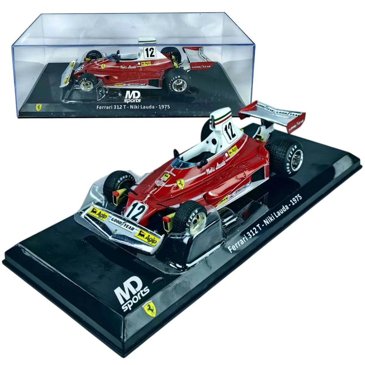 FORMULA 1 - Auto F1 Ferrari 312t 1975 #12 Niki Lauda Escala 1.24