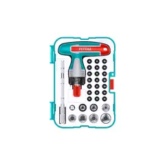 TOTAL TOOLS - Set Destornillador Mango tipo T 31 Piezas Total
