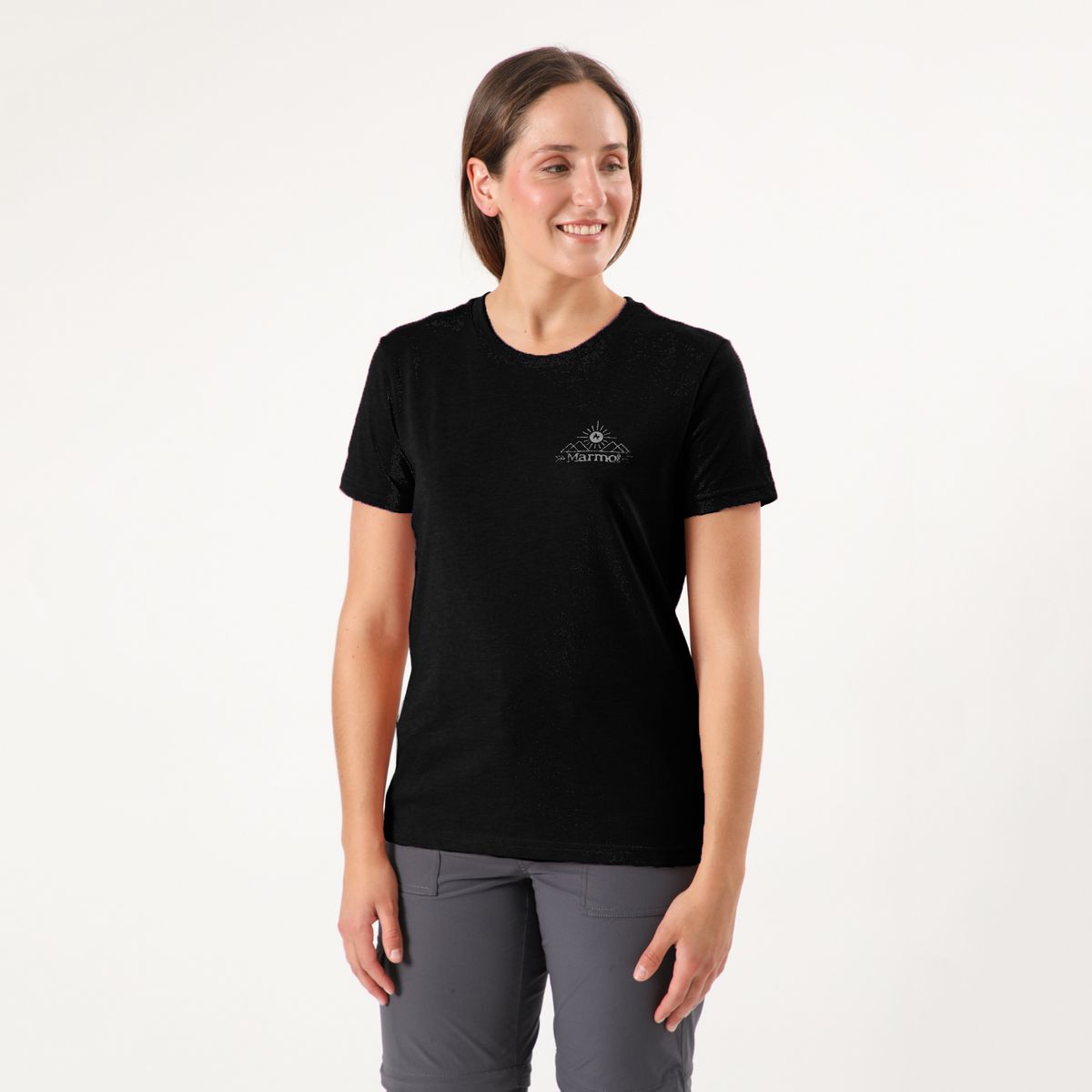 MARMOT - Polera Mujer Arrow Tee Negro Marmot