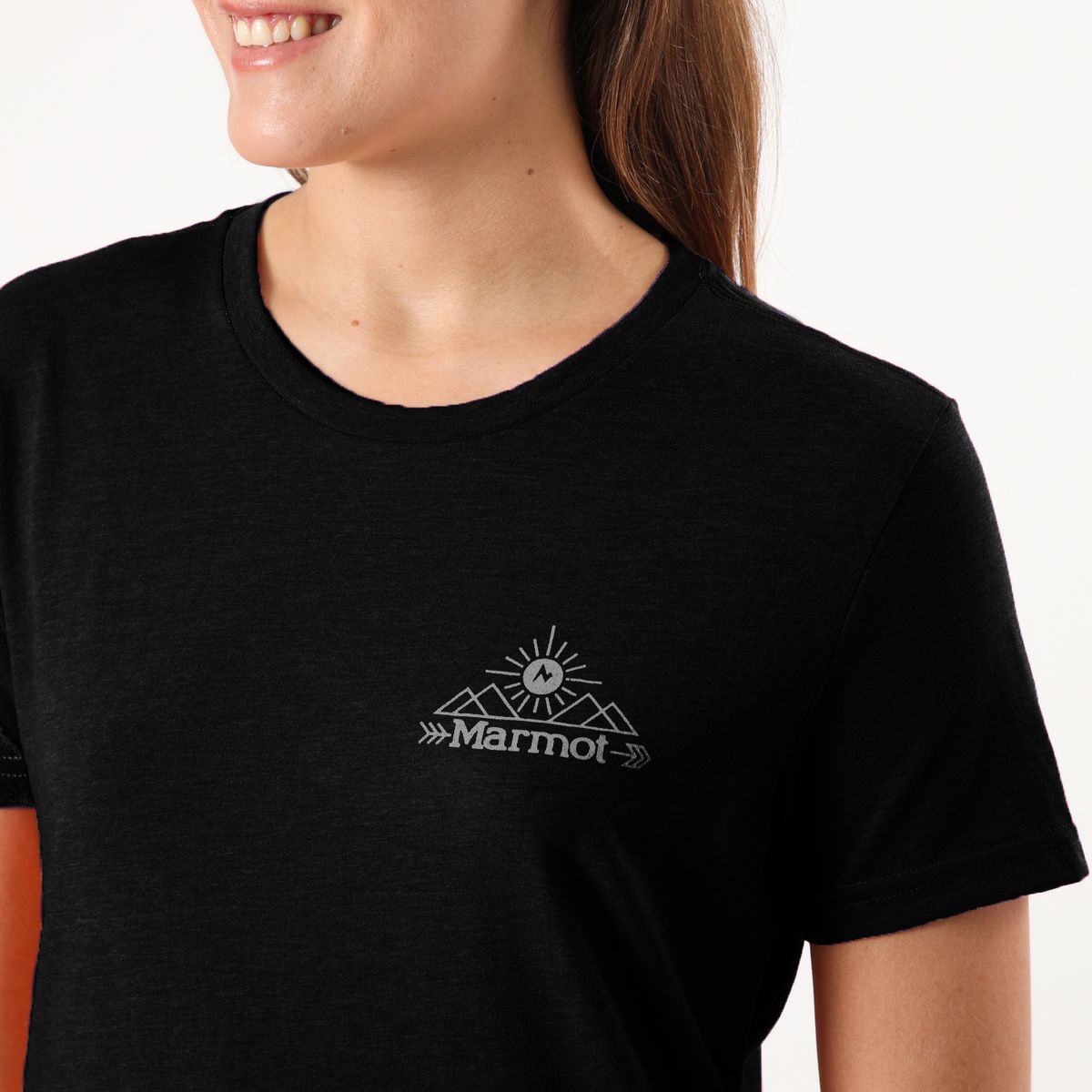 MARMOT - Polera Mujer Arrow Tee Negro Marmot