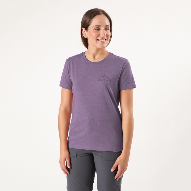 MARMOT - Polera Mujer Arrow Tee Morado Marmot