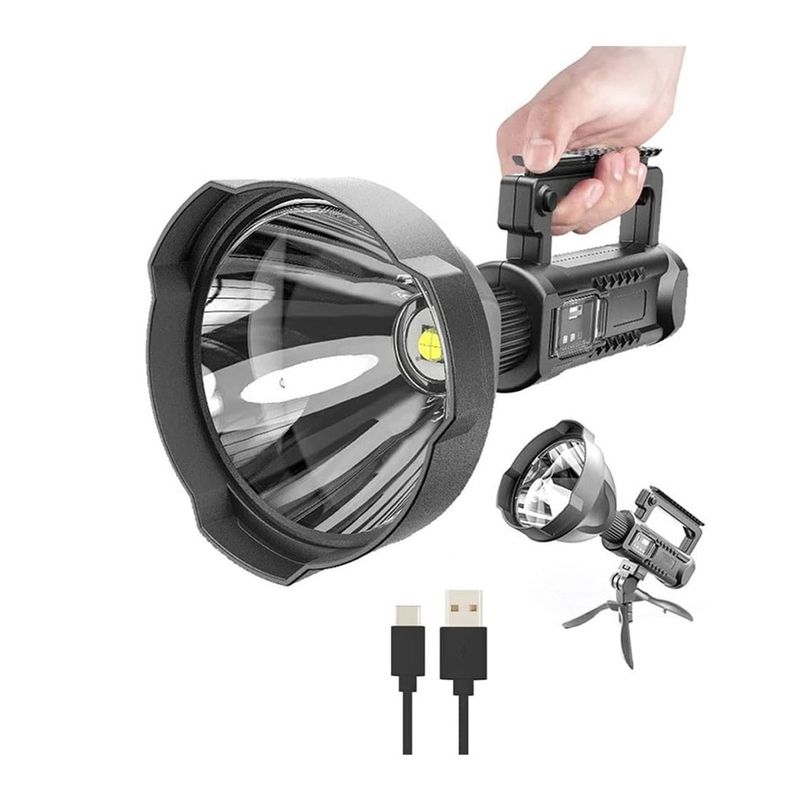 GENERICO - Linterna Led Multifuncional 4 Modos Camping Soporte iluminacion