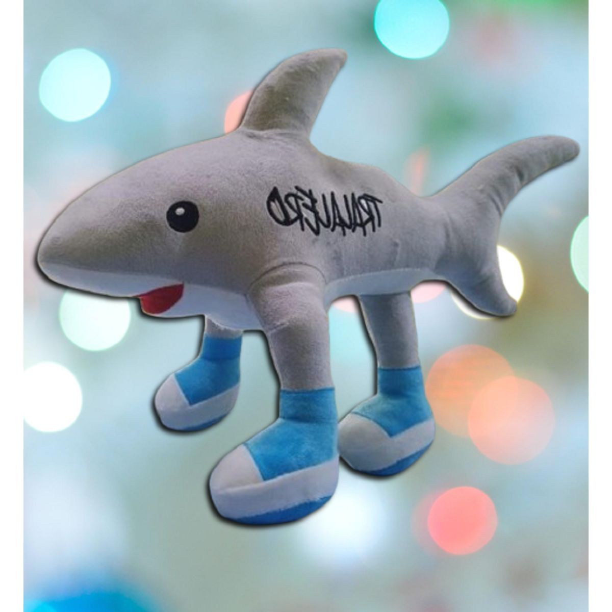 GENERICO - peluche tiburón con zapatos muñeco tralalero tralala 43x30 cm