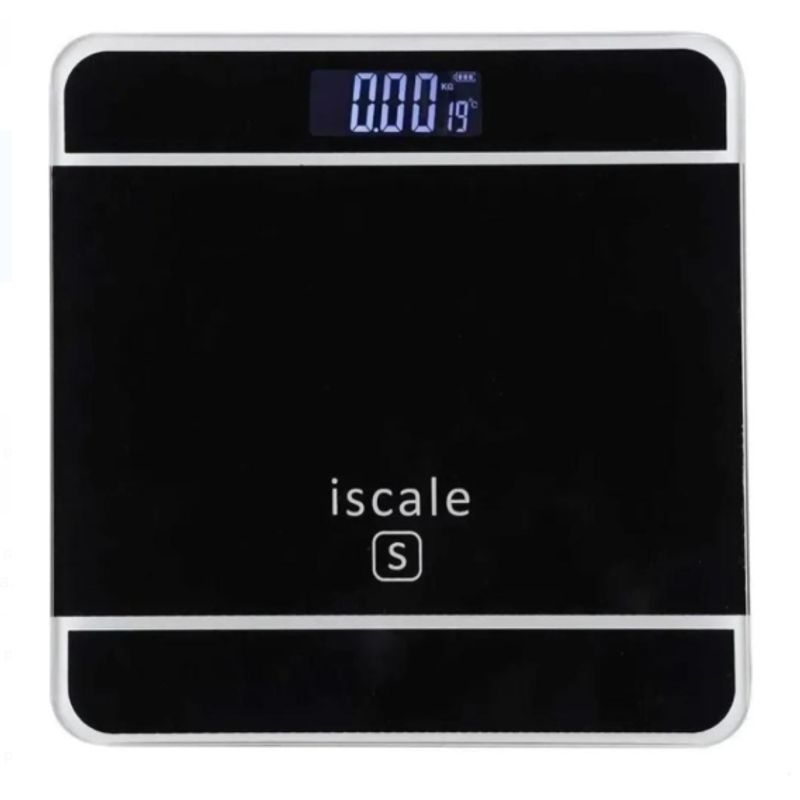 GENERICO - Báscula Balanza De Baño Digital Pantalla Electrónica Hasta 180 Kg NEGRO
