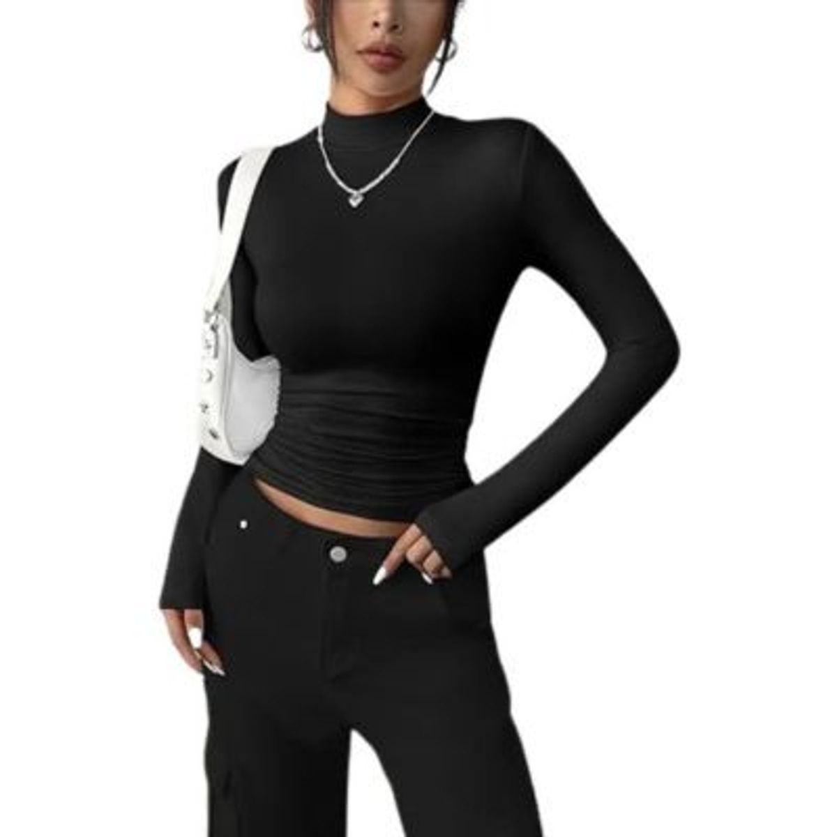 LOOK SHOP - CAMISA BEATLE ALGODON. MUJER JUVENIL MANGA LARGA 529