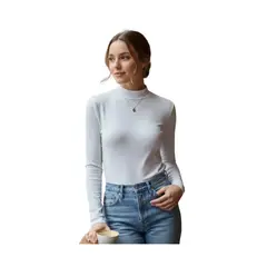 LOOK SHOP - CAMISA BEATLE ALGODON. MUJER JUVENIL MANGA LARGA 529