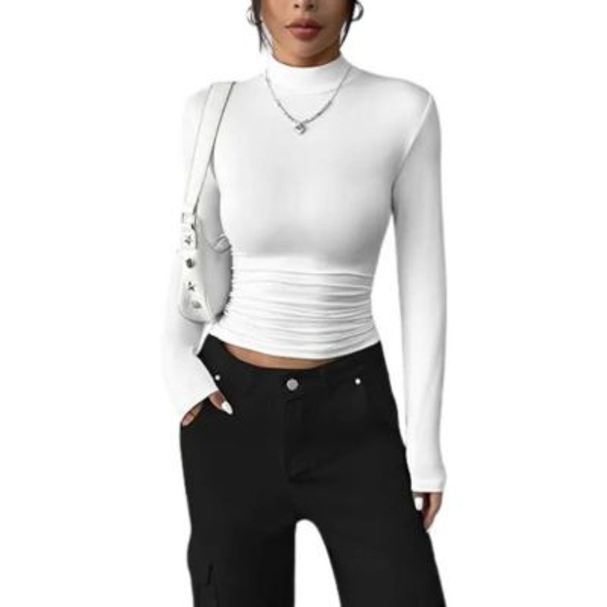 LOOK SHOP - CAMISA BEATLE ALGODON. MUJER JUVENIL MANGA LARGA 529