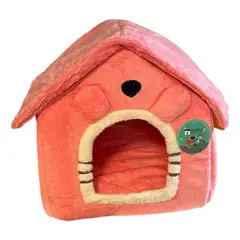 GENERICO - Casa Cama Para Perros Y Gatos Rosada