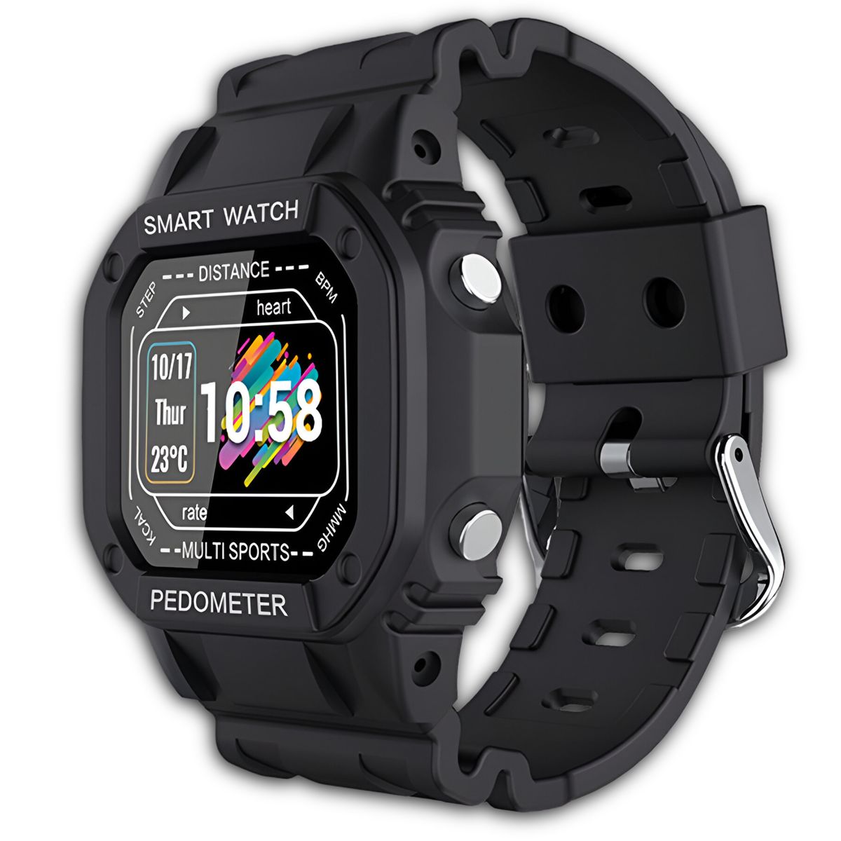 OEM - Smartwatch Deportivo i2 Waterproof Multiplataformas Black