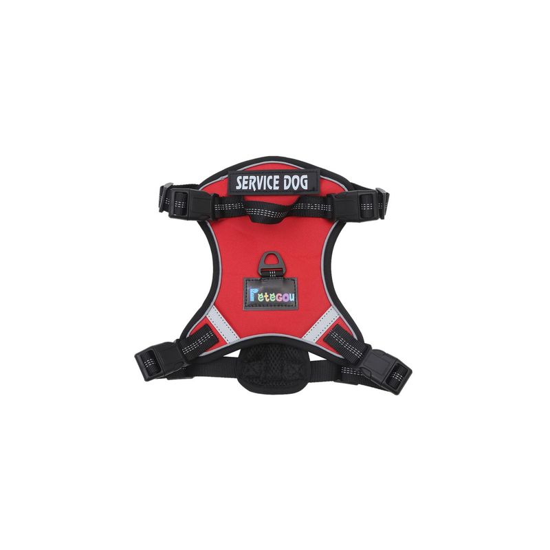 GENERICO - Arnes para mascotas ajustable SERVI DOG Talla XL - Rojo - xl